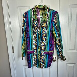 Vintage Anthony Mark Hankins multicolor blazer women's 12